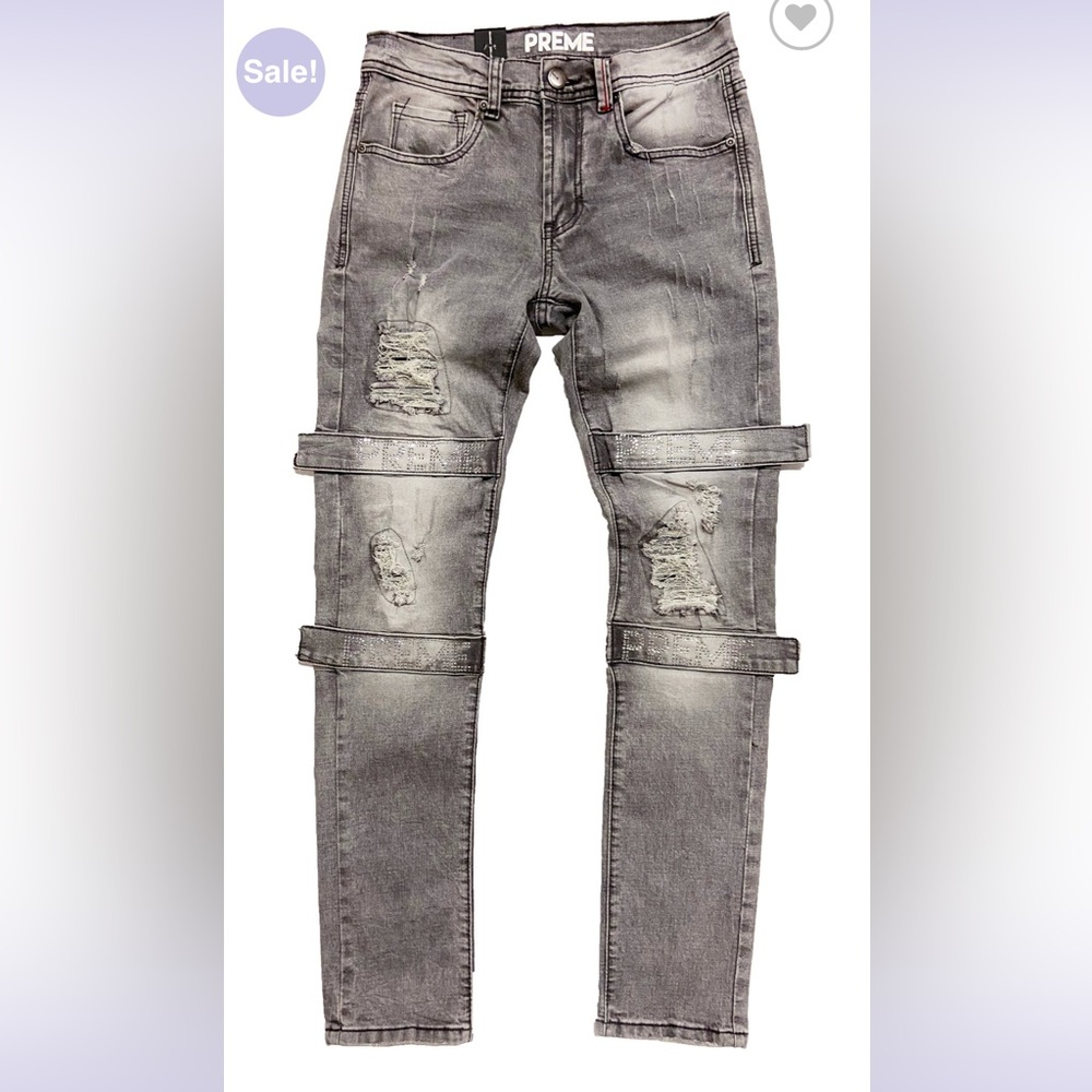 Preme Berlin greywash skinny Jean